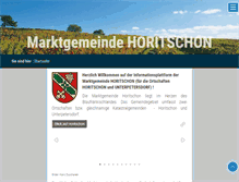 Tablet Screenshot of horitschon.at
